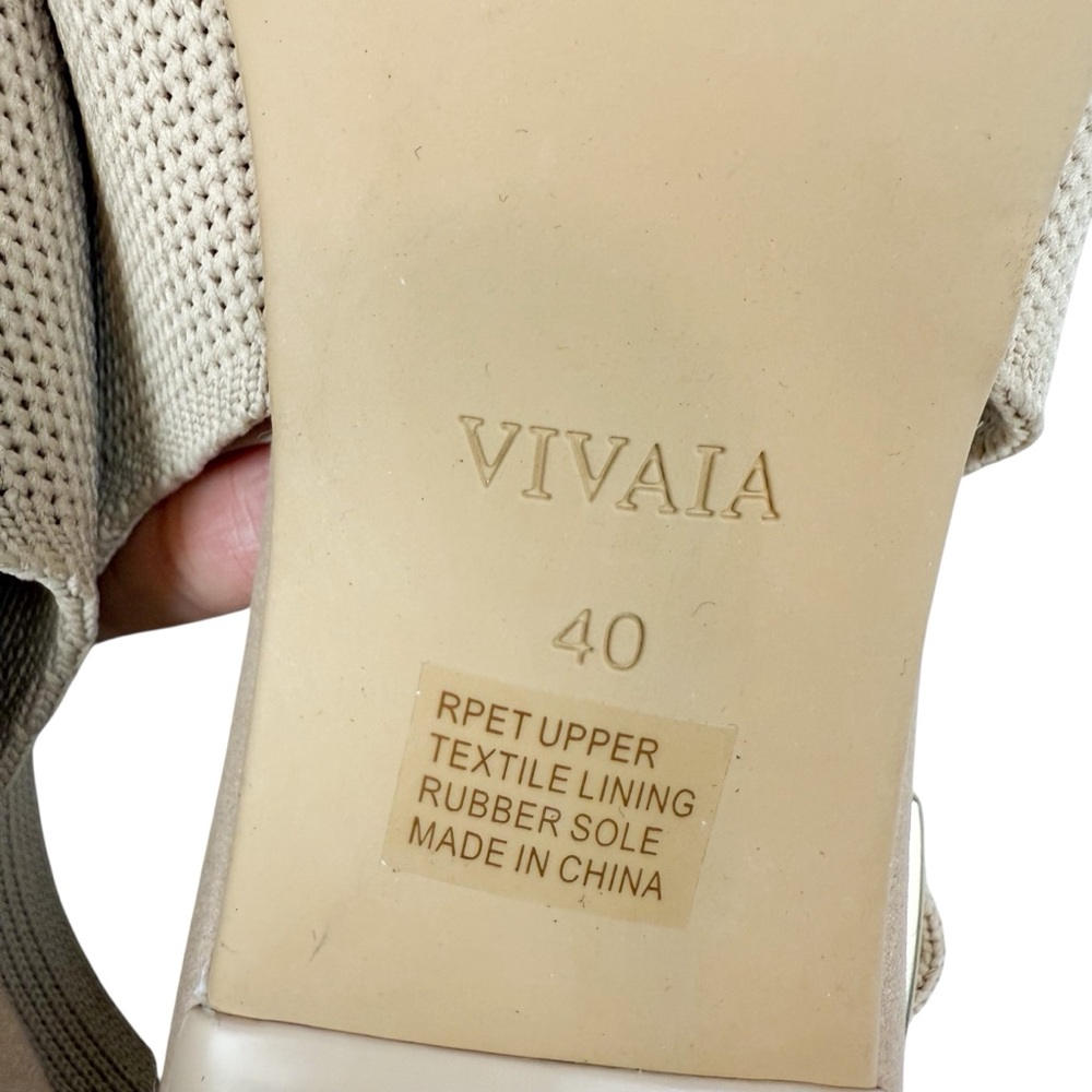 VIVAIA Women's Slingback Pointed-Toe Heels in Almond - Picture 15 of 16